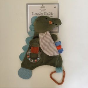 NEW Snuggle Blankie Lovey  Dinosaur Soft Baby Toy Soothing Teether | Modern Baby